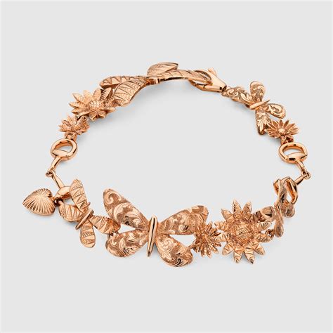 gucci roses|gucci rose gold bracelet.